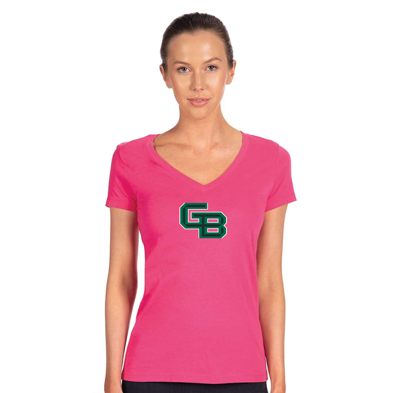 Women's  Wisconsin Green Bay Phoenix  Next Level V-Neck T-Shirt
